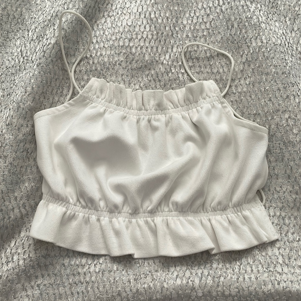 Backless White Top